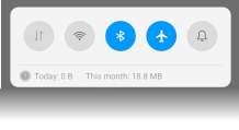 Airplane mode and Bluetooth for wireless headphones
